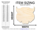 Unfinished Wood Wildcat Mascot Shape | DIY Craft Cutout | up to 46" DIY