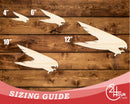 Unfinished Wood Falcon Mascot Shape | DIY Craft Cutout | up to 46" DIY