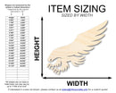 Unfinished Wood Hawk Mascot Shape | DIY Craft Cutout | up to 46" DIY