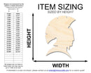 Unfinished Wood Warrior Mascot Shape | DIY Craft Cutout | up to 46" DIY