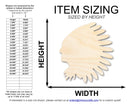 Unfinished Wood Native American Mascot Shape | DIY Craft Cutout | up to 46" DIY