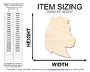 Unfinished Wood Mustang Mascot Shape | DIY Craft Cutout | up to 46" DIY