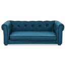 Elegant Rectangle Pet Bed, Durable Elevated Dog Sofa Bed, Comfortable Dog Couch, Blue Foam, 40'*23'*14'