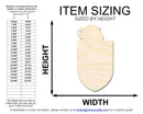 Unfinished Wood Knight Mascot Shape | DIY Craft Cutout | up to 46" DIY