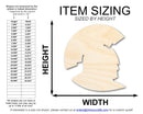 Unfinished Wood Spartan Mascot Shape | DIY Craft Cutout | up to 46" DIY