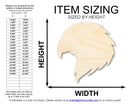 Unfinished Wood Hawk Mascot Shape | DIY Craft Cutout | up to 46" DIY