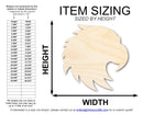 Unfinished Wood Hawk Mascot Shape | DIY Craft Cutout | up to 46" DIY