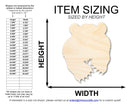 Unfinished Wood Bear Mascot Shape | DIY Craft Cutout | up to 46" DIY