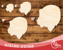 Unfinished Wood Bear Mascot Shape | DIY Craft Cutout | up to 46" DIY