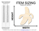 Unfinished Wood Peeled Banana Shape | DIY Craft Cutout | up to 46" DIY