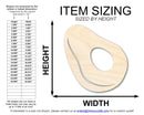 Unfinished Wood Avocado Shape | DIY Craft Cutout | up to 46" DIY