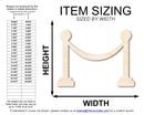 Unfinished Wood Movie Rope Shape | DIY Craft Cutout | up to 46" DIY