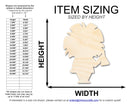 Unfinished Wood Scientist Shape | DIY Craft Cutout | up to 46" DIY