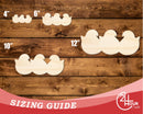Unfinished Wood Marshmellow Chicks Shape | DIY Craft Cutout | up to 46" DIY