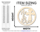 Unfinished Wood He is Risen Shape | DIY Craft Cutout | up to 46" DIY