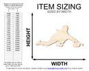 Unfinished Wood Curling Man Shape | DIY Craft Cutout | up to 46" DIY