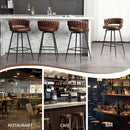 Elegant Swivel Bar Stools Set of Two 26 Inch