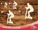 Unfinished Wood Riding Scooter Shape | DIY Craft Cutout | up to 46" DIY