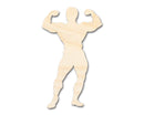 Unfinished Wood Body Builder Shape | DIY Craft Cutout | up to 46" DIY