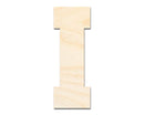 Unfinished Wood Varsity Team Font - I Shape | DIY Craft Cutout | up to 46" DIY