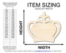 Unfinished Wood Crown Shape | DIY Craft Cutout | up to 46" DIY