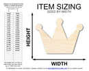 Unfinished Wood Crown Shape | DIY Craft Cutout | up to 46" DIY
