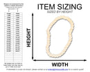 Unfinished Wood Beaded Necklace Shape | DIY Craft Cutout | up to 46" DIY
