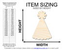 Unfinished Wood Party Hat Shape | DIY Craft Cutout | up to 46" DIY