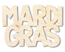 Unfinished Wood MardiGras Shape | DIY Craft Cutout | up to 46" DIY