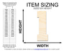 Unfinished Wood Varisty Number One Shape | DIY Craft Cutout | up to 46" DIY