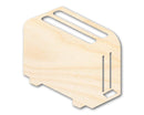 Unfinished Wood Toaster Shape | DIY Craft Cutout | up to 46" DIY