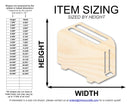 Unfinished Wood Toaster Shape | DIY Craft Cutout | up to 46" DIY