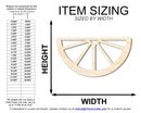 Unfinished Wood Orange Slice Shape | DIY Craft Cutout | up to 46" DIY