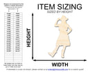 Unfinished Wood Cowgirl Shape | DIY Craft Cutout | up to 46" DIY