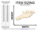 Unfinished Wood Bobsled Team Shape | DIY Craft Cutout | up to 46" DIY