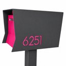 Retrobox-2.0 in TEXTURED GRAY METALLIC - Modern Mailbox
