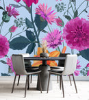 Dark Pink Flowers Wallpaper