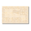 Unfinished Wood Etched Letter to Santa Shape | Paint By Line Crafts | up to 30" DIY