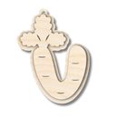 Unfinished Wood Layered Letter Carrot Tags | A-Z | 3 Piece | 6" Tall | 1/8" Wood | Wood Craft DIY