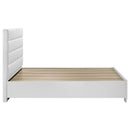 Felicity California King Storage Bed White High Gloss