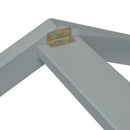 Double Twin House-Style Floor Bed with Fence, Guardrails, without door, Grey(Old Sku:W504P143316)