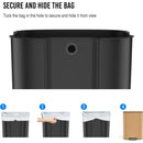 13 Gallon 50L Kitchen Foot Pedal Operated Soft Close Trash Can - Stainless Steel Ellipse Bustbin - Wood