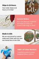 Hi There Sign Unfinished Wood Cutout Home Decor DIY