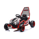 24V 400W Kids Electric Drift Go-Kart With Roll Cage, Bluetooth And Safety Harness (SAK82435)