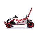24V 400W Kids Electric Drift Go-Kart With Roll Cage, Bluetooth And Safety Harness (SAK82435)