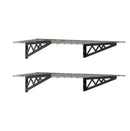 2' x 8' Wall Shelf (with Hooks)