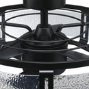 25" Modern DC Motor Downrod Mount Reversible Fandelier Ceiling Fan with Lighting and Remote Control