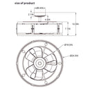 25" Modern DC Motor Downrod Mount Reversible Fandelier Ceiling Fan with Lighting and Remote Control