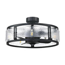 25" Modern DC Motor Downrod Mount Reversible Fandelier Ceiling Fan with Lighting and Remote Control