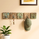 Farmhouse Style Carved Wooden 4" x 4" Wall Hook